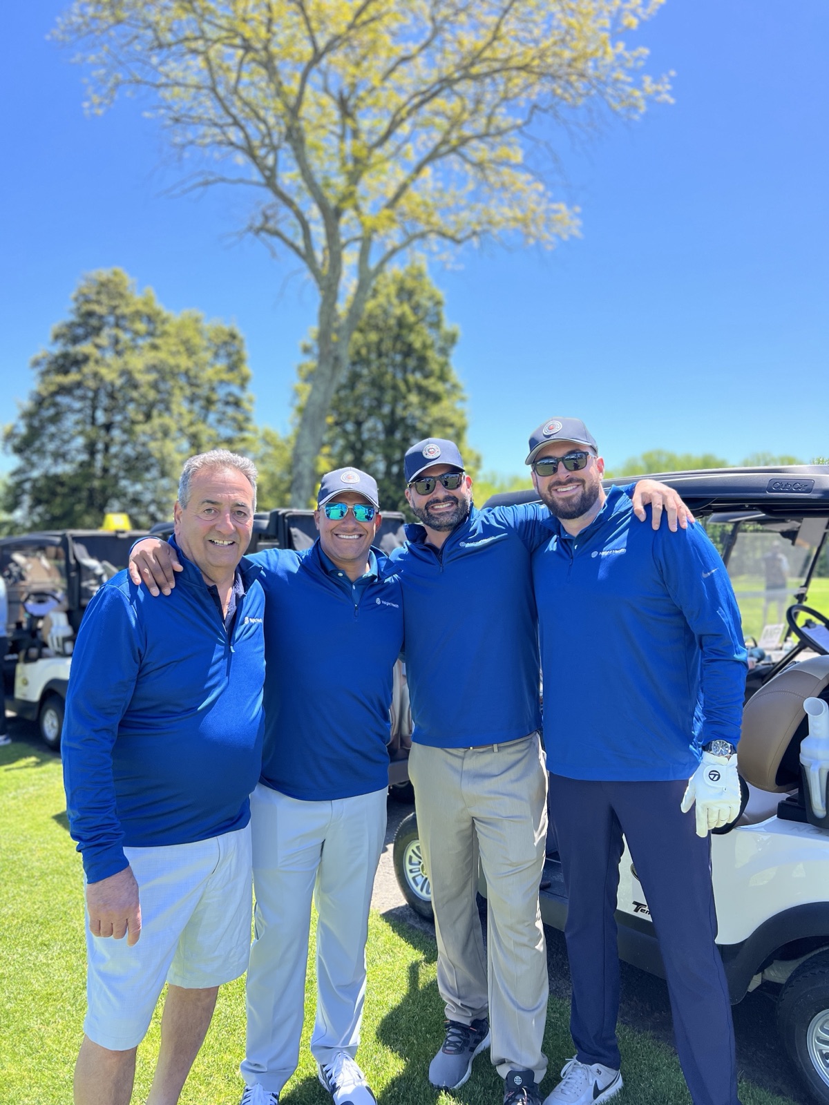The Nsight Health foursome at Hollywood Golf Club for the 2026 NKF Golf Classic